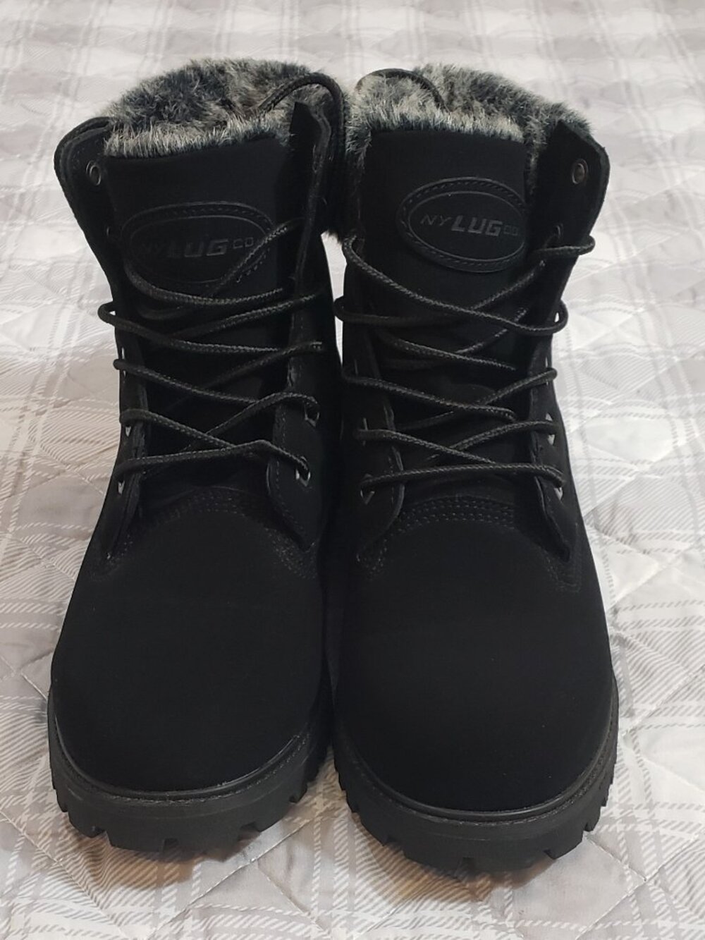 Lugz Women's Convoy fur chukka combat boots Size 8
